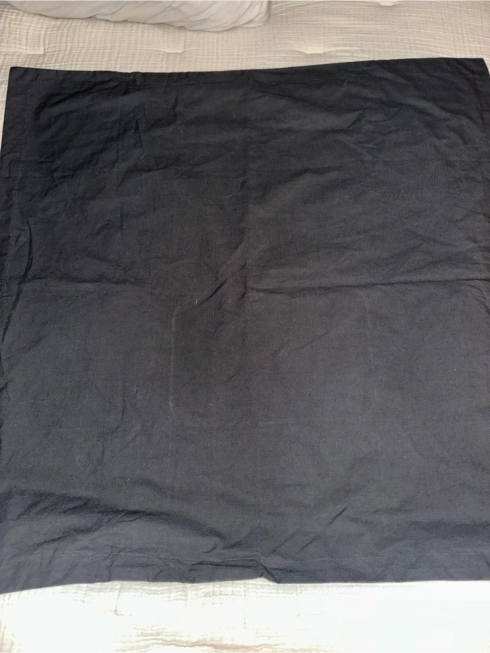 QUINCE Euro Sham 100% Organic Cotton Dark Grey 26x26 - NWOT